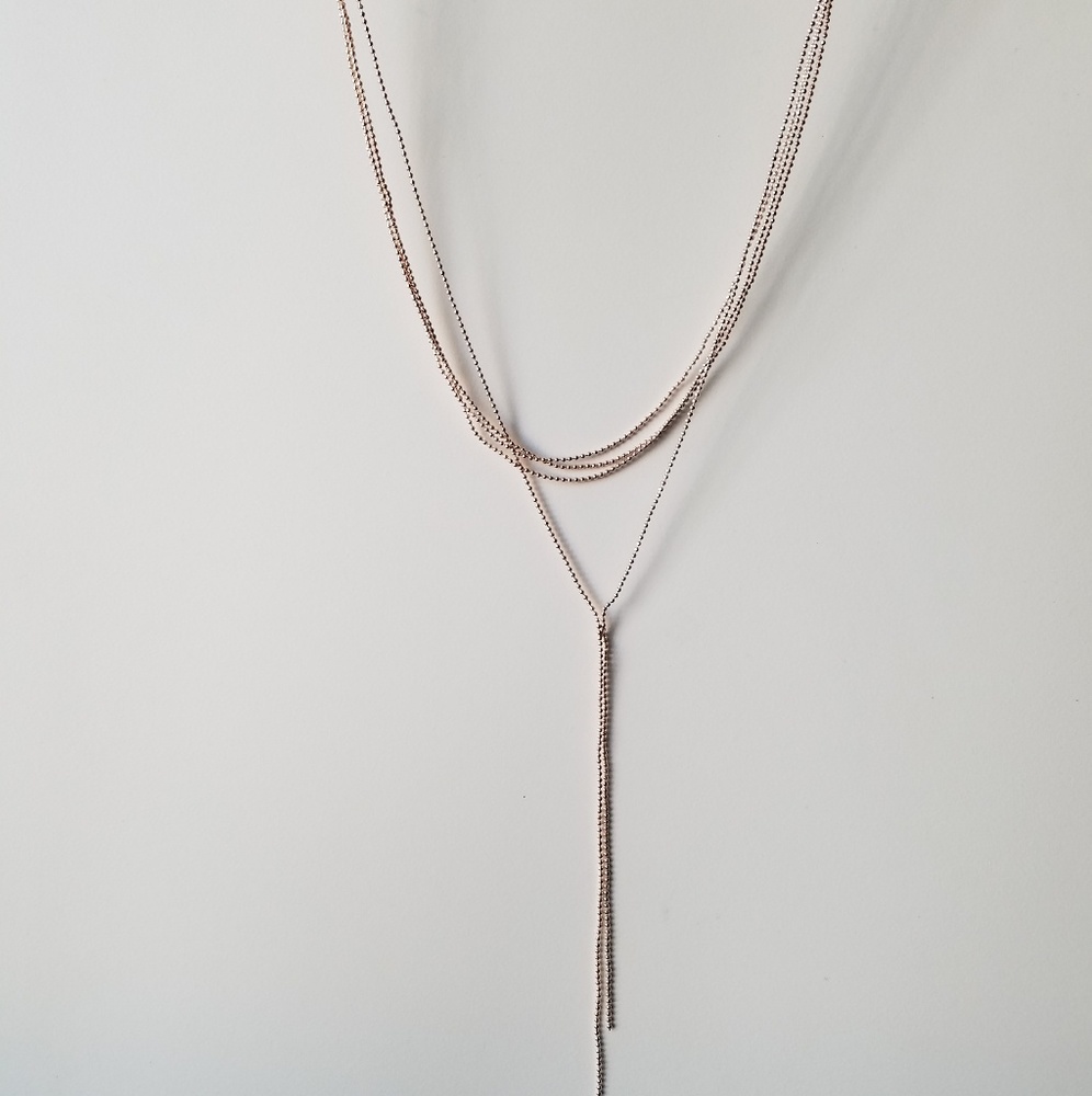 8 other Reasons layered rose gold necklace